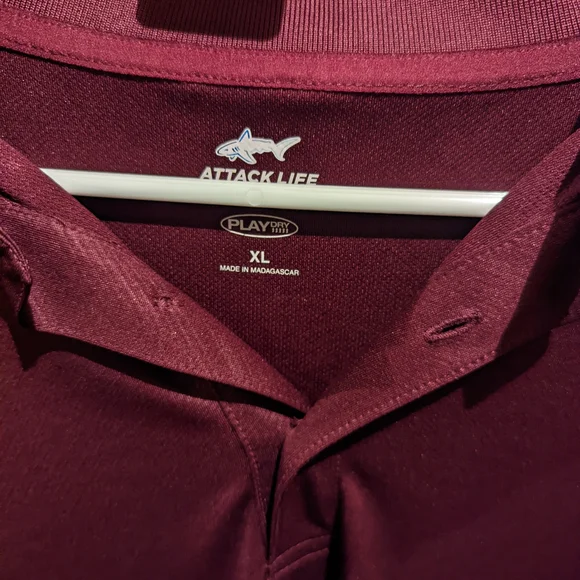 Old Navy Red Polo Shirt Classic Casual Style - Picture 2 of 3